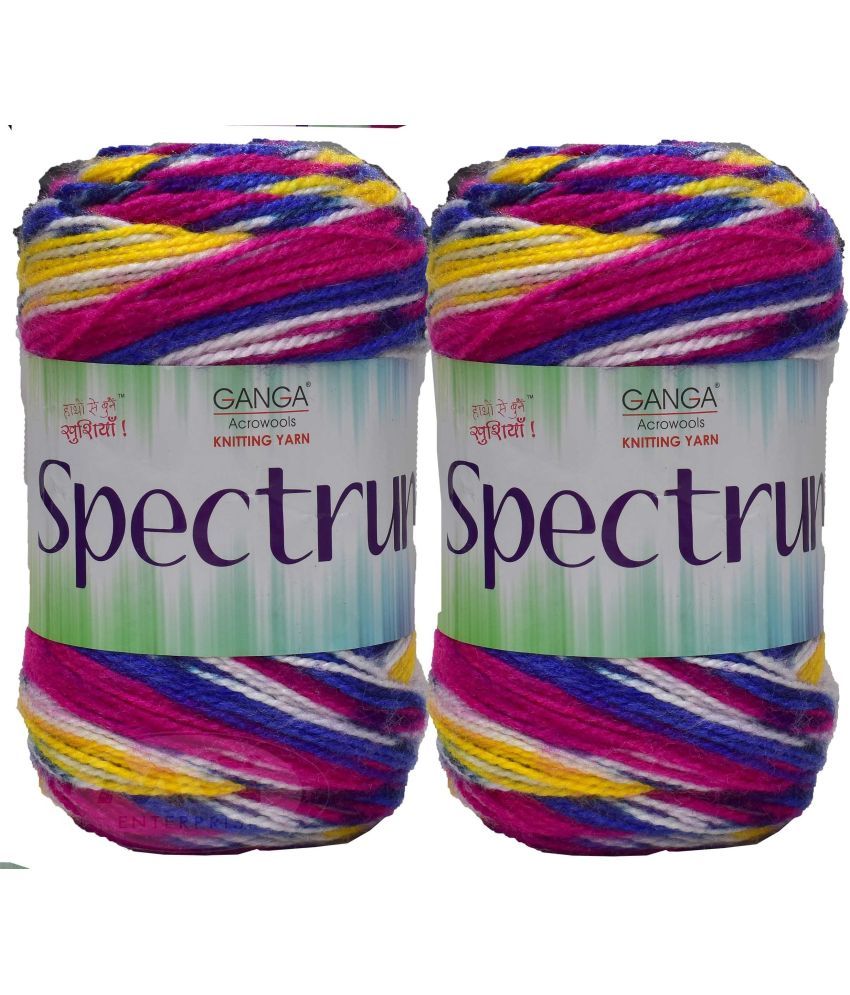     			Ganga Spectrum M_G Real Azul(Royal) (200 gm)  Wool Ball Hand knitting wool