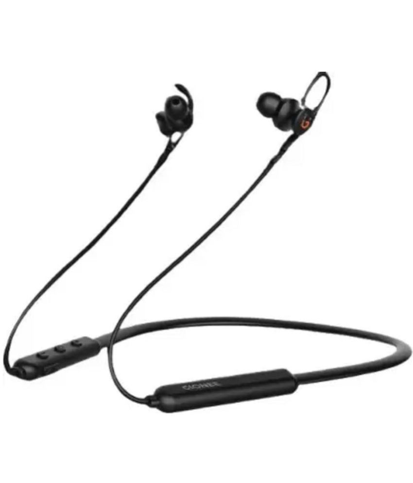    			Gionee EBT4W Bluetooth Bluetooth Neckband In Ear 100 Hours Playback Powerfull bass IPX4(Splash & Sweat Proof) Black