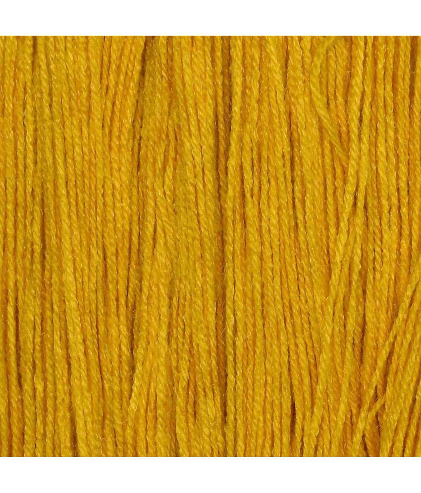     			H VARDHMAN Knitting Yarn Wool Li Mustard (Parasmani) 200 gm By H VARDHMA  UC