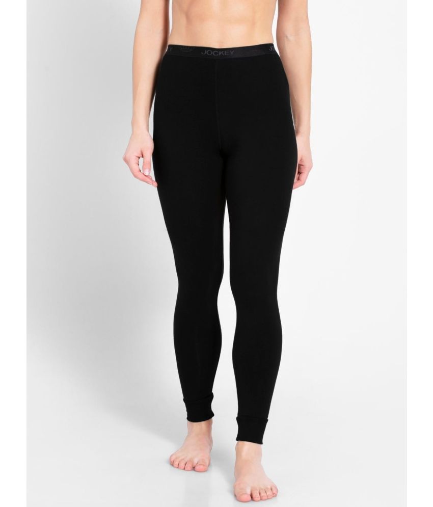     			Jockey 2523 Women Soft Touch Microfiber Elastane Stretch Leggings with Stay Warm Technology - Black