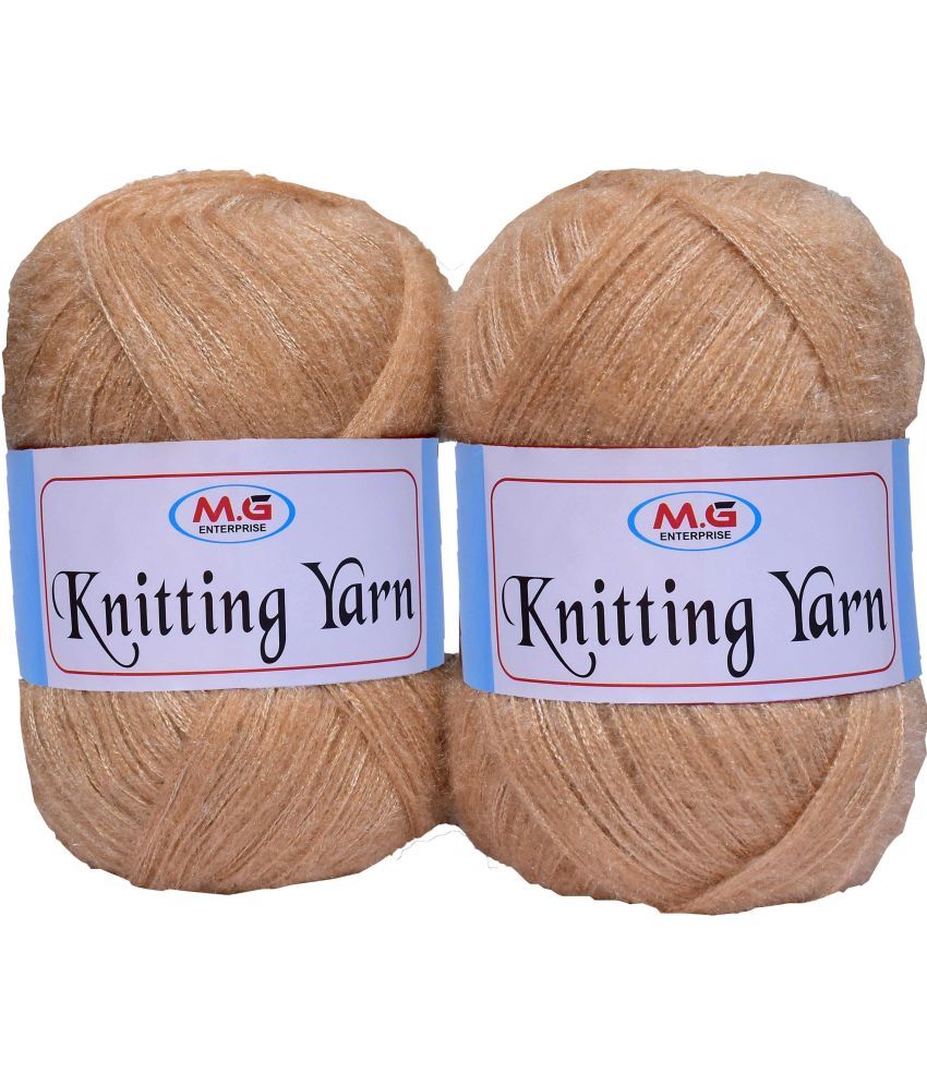     			Knitting Wool Yarn, Soft Fancy Feather Wool  SKin 200 gm- Art-HDH