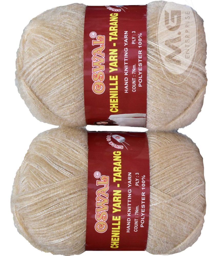     			Knitting Wool Yarn, Soft Tarang Feather Wool Ball LIght Skin 400 gm  Best Used with Knitting Needles, Soft Tarang Wool Crochet NeedlesWool Yarn for Knitting. By Oswa V WI