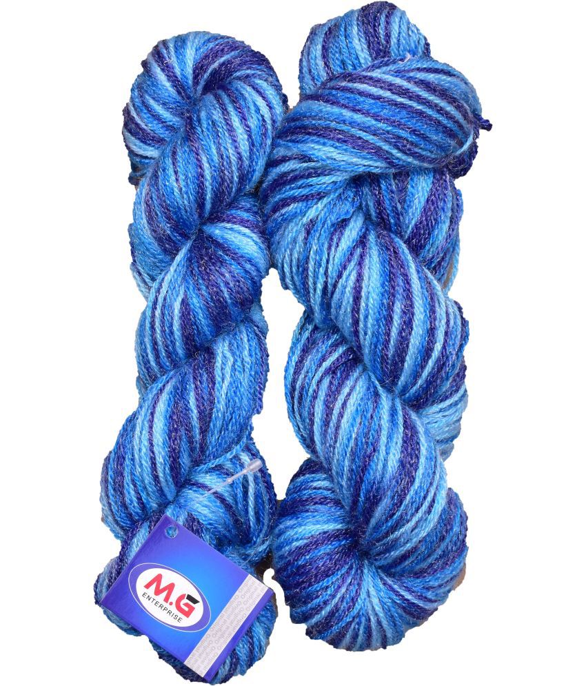    			Knitting Yarn Multi Wool, Royal 200 gm  Best Used with Knitting Needles, Crochet Needles Wool Yarn for Knitting.