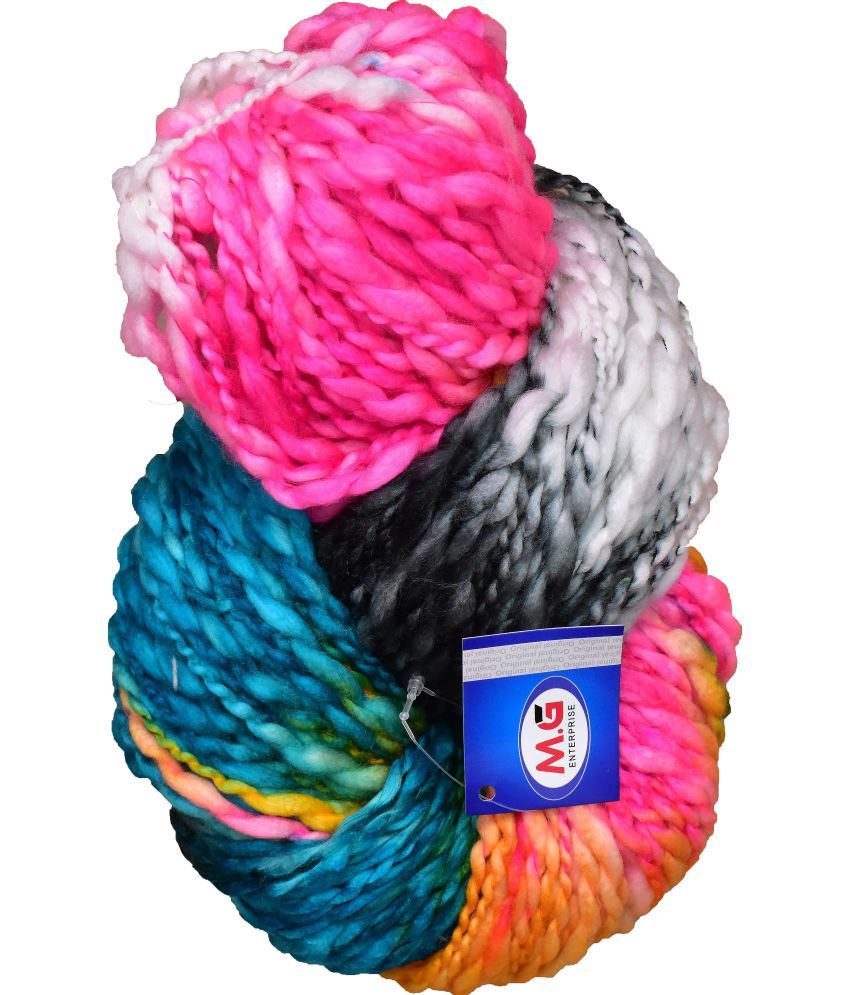     			Knitting Yarn Sumo Knitting Yarn Thick Chunky Wool, Extra Soft Thick Cloud Bow 200 gm  Best Used with Knitting Needles, Crochet Needles Wool Yarn for Knitting.