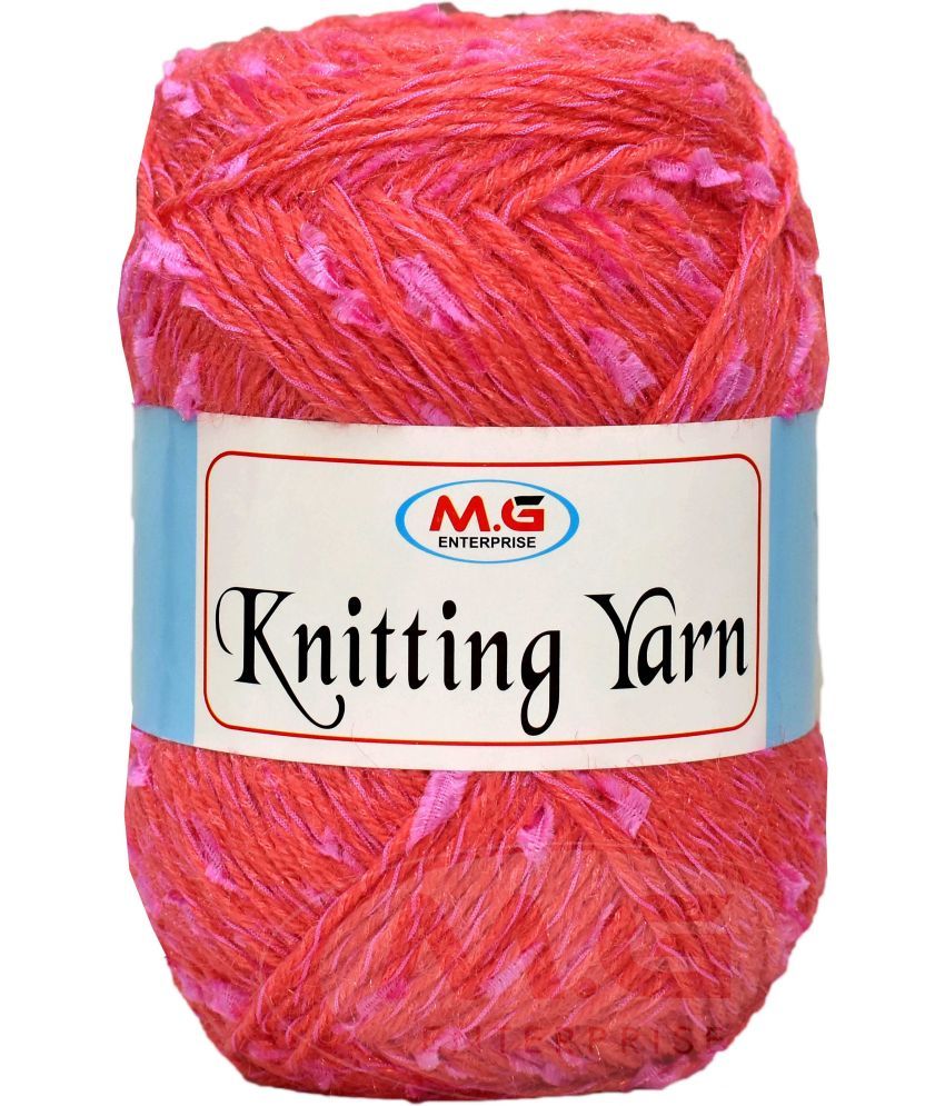     			Knitting Yarn Thick Chunky Wool  Strawberry 400 gm Knitting Needles. Art-HII