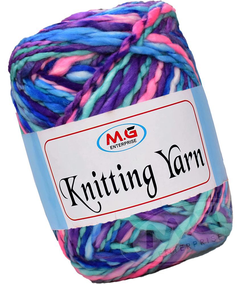     			Knitting Yarn Thick Chunky Wool,Sumo  Teal mix 600 gms-PB Art-HCE