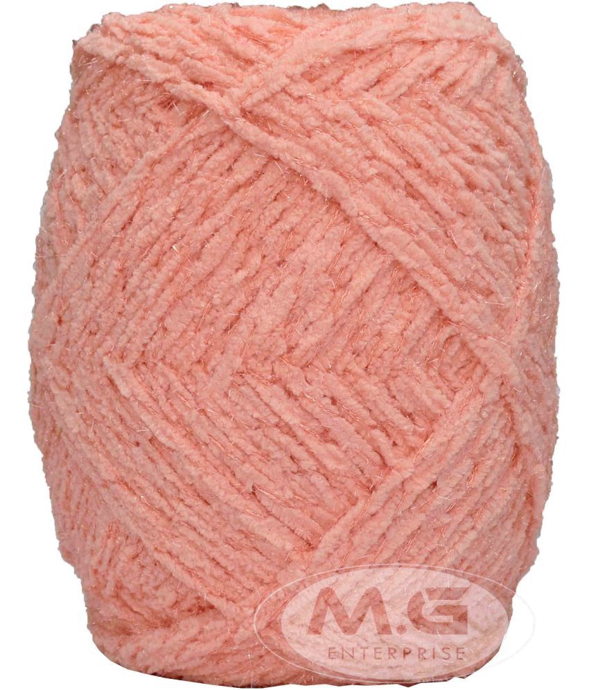    			Knitting Yarn Thick Chunky Wool  Blanket Peach  WL 400 gm