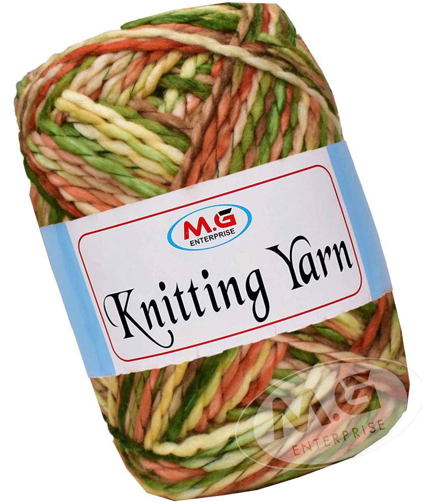     			Knitting Yarn Thick Chunky Wool, Sumo  Army 400 gms- Art-HAH