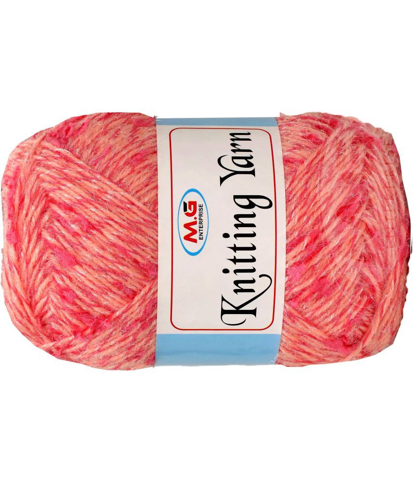     			Knitting Yarn Thick Chunky Wool  Berry 500 gm Knitting Needles. Art-HIB