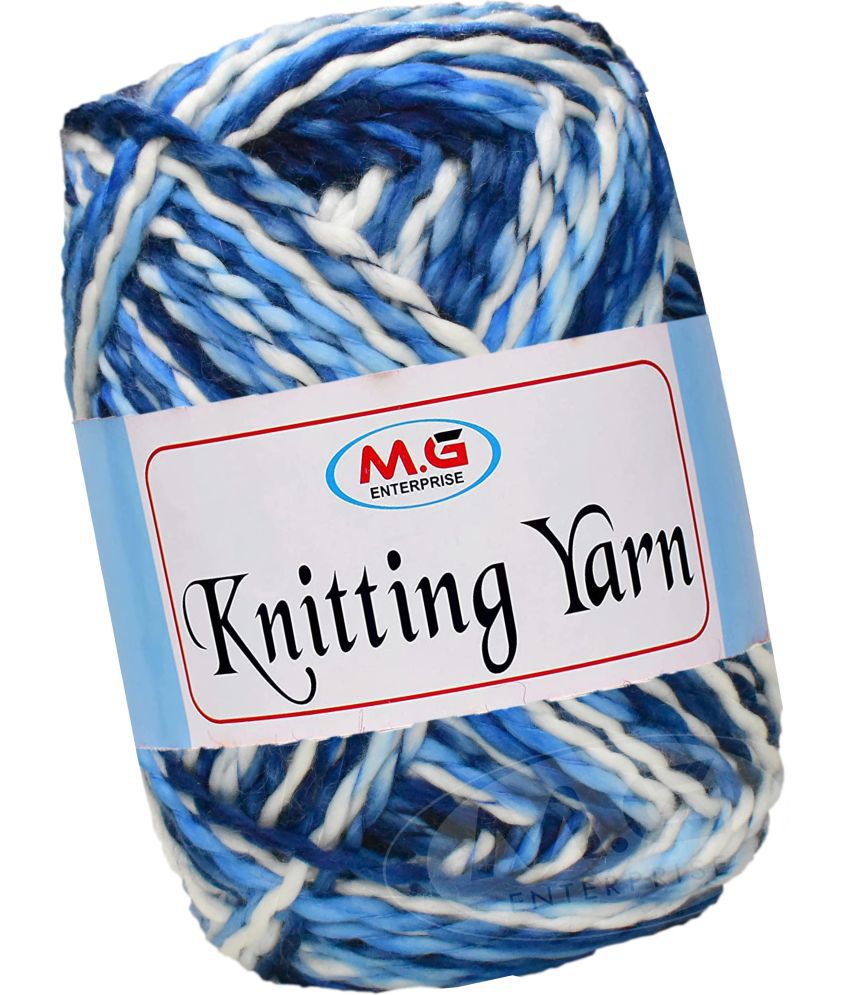     			Knitting Yarn Thick Chunky Wool,Sumo  Indigo 600 gms-JB Art-HBG