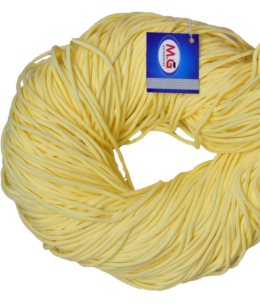     			Macrame Cream Braided Cord Thread Nylon knot Rope sturdy cording, mildew resistant DIY 3 mm 200 m for Jewelry Making, Bags & art craft