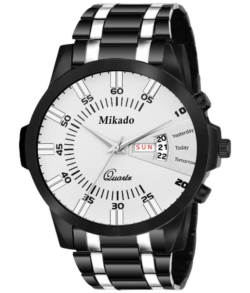     			Mikado Black Metal Analog Men's Watch