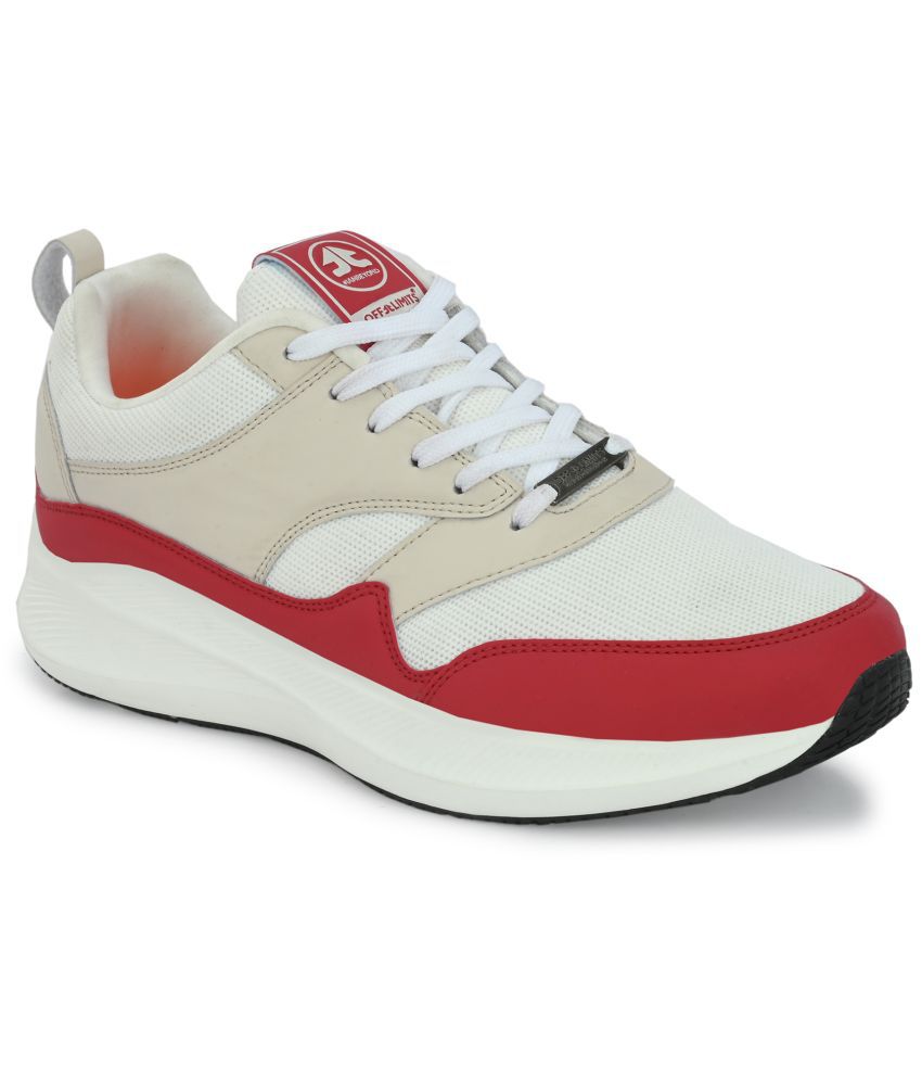     			OFF LIMITS STUSSY Red Men's Sports Running Shoes