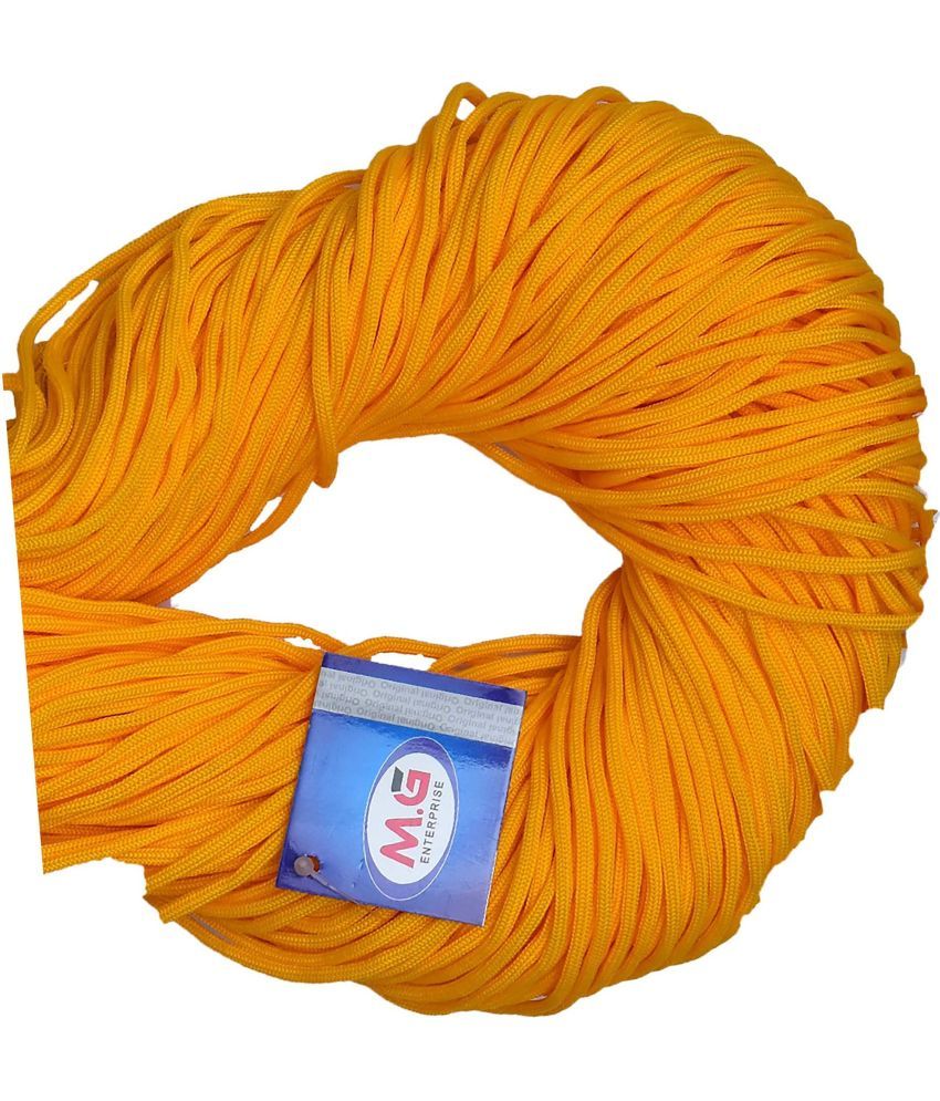     			Orange 75 mtr  Braided Cord Thread Nylon knot Rope sturdy cording- Art-ABEJ