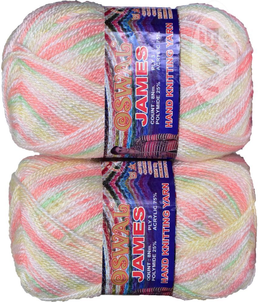     			Oswal James Knitting  Yarn Wool, Ice Cream Ball 400 gm  Best Used with Knitting Needles, Crochet Needles  Wool Yarn for Knitting. By Oswa T UA