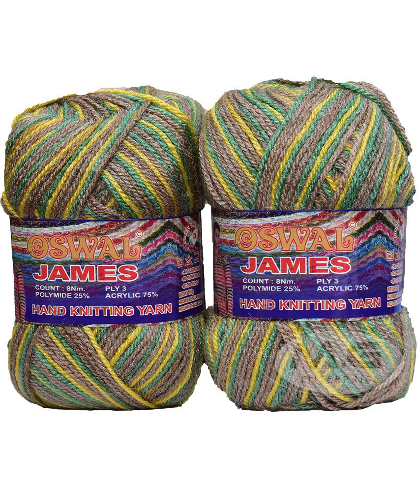     			Oswal James Knitting  Yarn Wool, Moss Ball 600 gm  Best Used with Knitting Needles, Crochet Needles  Wool Yarn for Knitting. By Oswa B CB