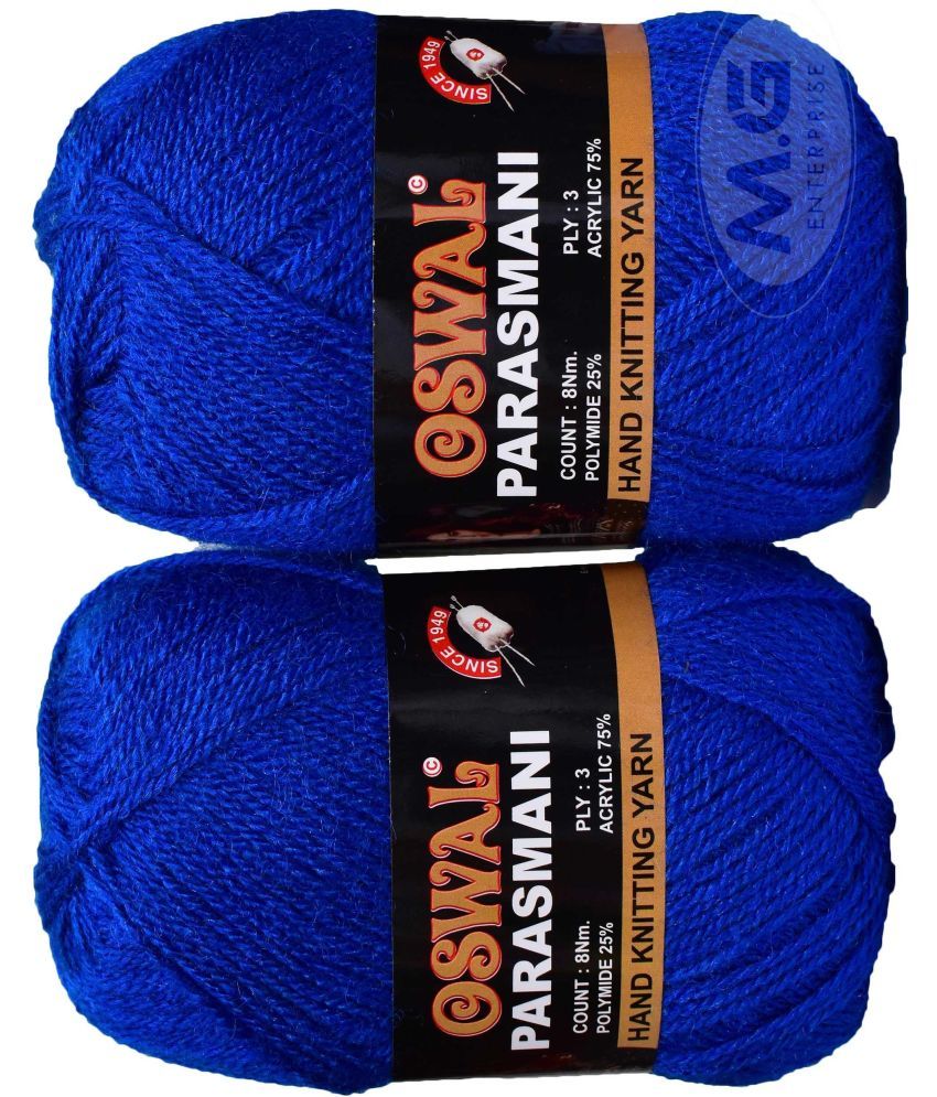     			Parasmani Knitting  Yarn Wool, Royal Ball 400 gm  Best Used with Knitting Needles, Crochet Needles  Wool Yarn for Knitting