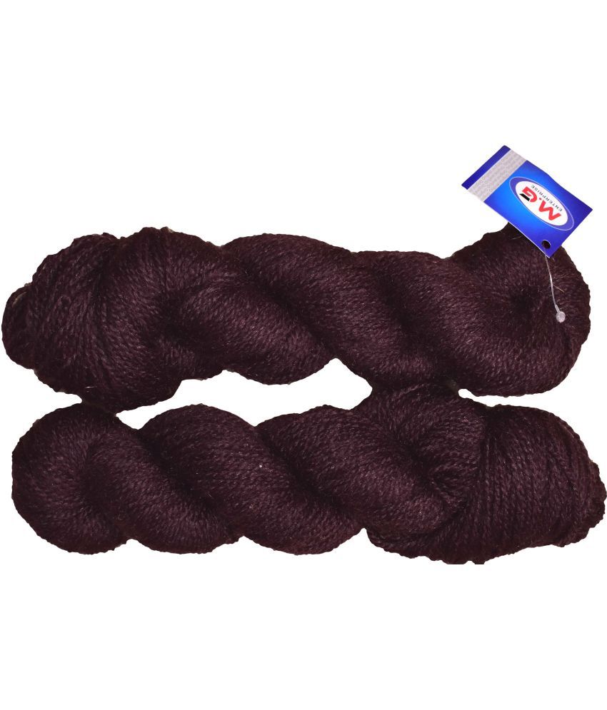     			Popeye Coffee (200 gm)  Wool Hank Hand knitting wool / Art Craft soft fingering crochet hook yarn, needle knitting yarn thread dyed