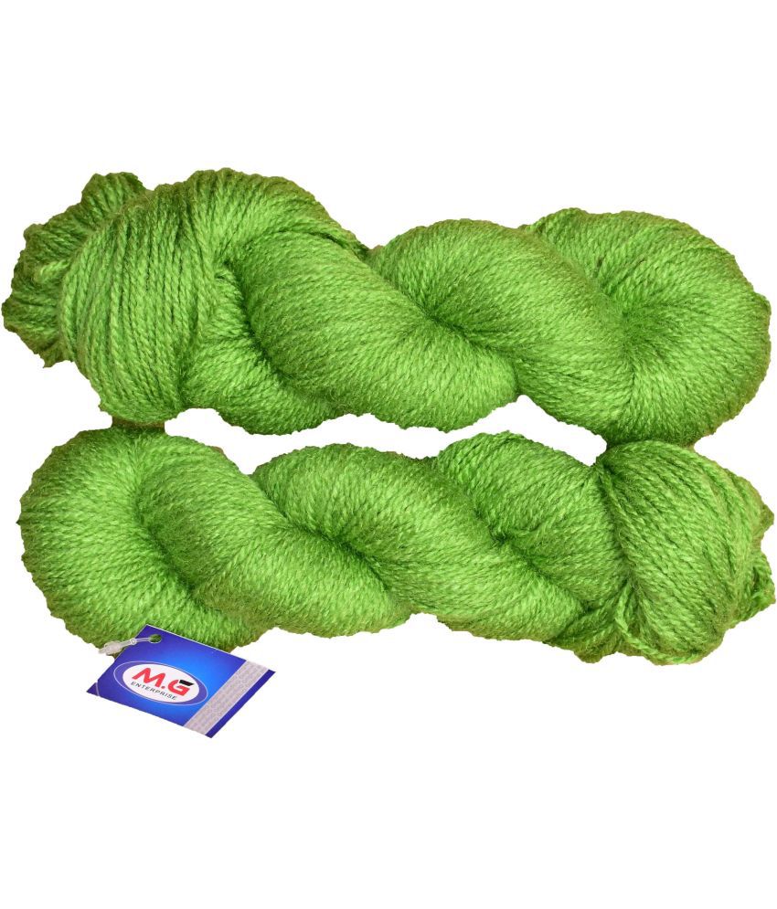    			Popeye Light Green (200 gm)  Wool Hank Hand knitting wool / Art Craft soft fingering crochet hook yarn, needle knitting yarn thread dye T UA