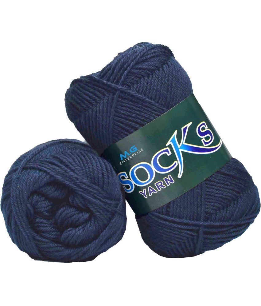     			Premium  Navy Socks high strength Nylon yarn (  500 g )