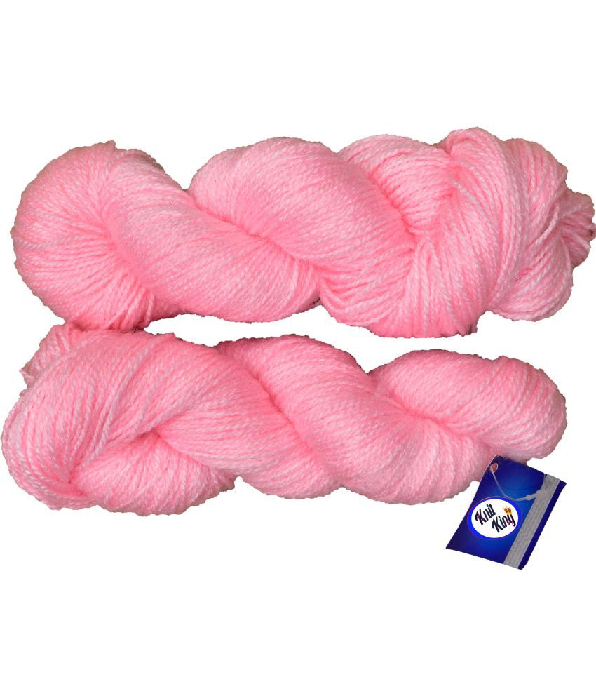     			Rabit Excel Pink (400 gm)  Wool Hank Hand knitting wool / Art Craft soft fingering crochet hook yarn, needle knitting yarn thread dyed