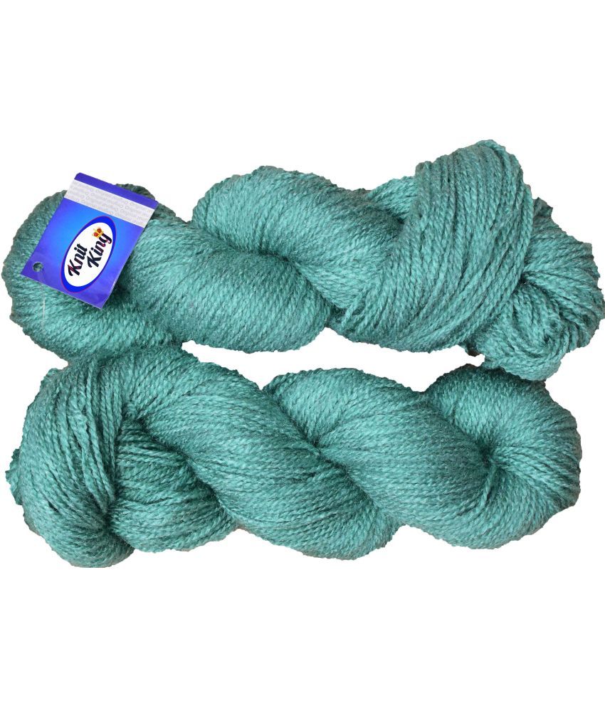     			Rabit Excel Turquoise (200 gm)  Wool Hank Hand knitting wool / Art Craft soft fingering crochet hook yarn, needle knitting yarn thread dyed