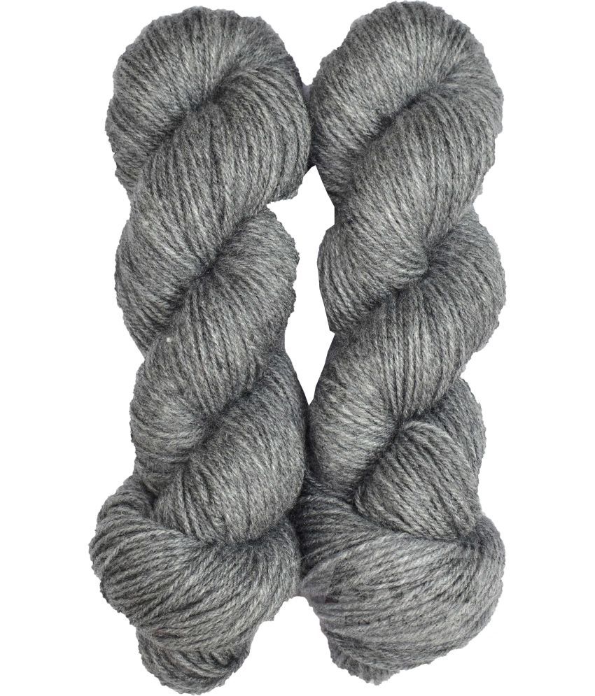     			Represents H VARDHMAN Knitting Yarn Wool Li Steel Grey 200 gm Art-ABHH