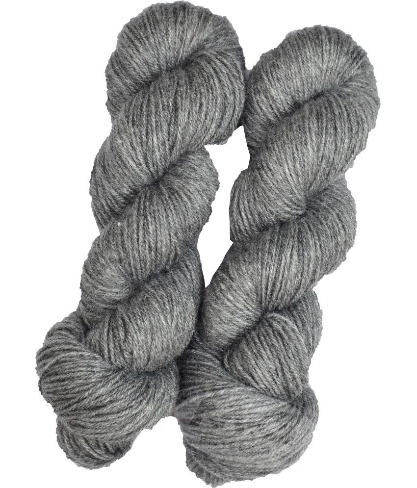     			Represents H VARDHMAN Knitting Yarn Wool Li Steel Grey 400 gm Art-ABHH