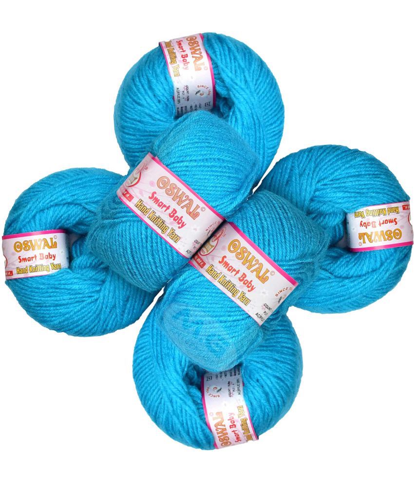     			Represents Oswal 100% Acrylic Wool Azure (12 pc) Baby Soft Yarn ART - EC