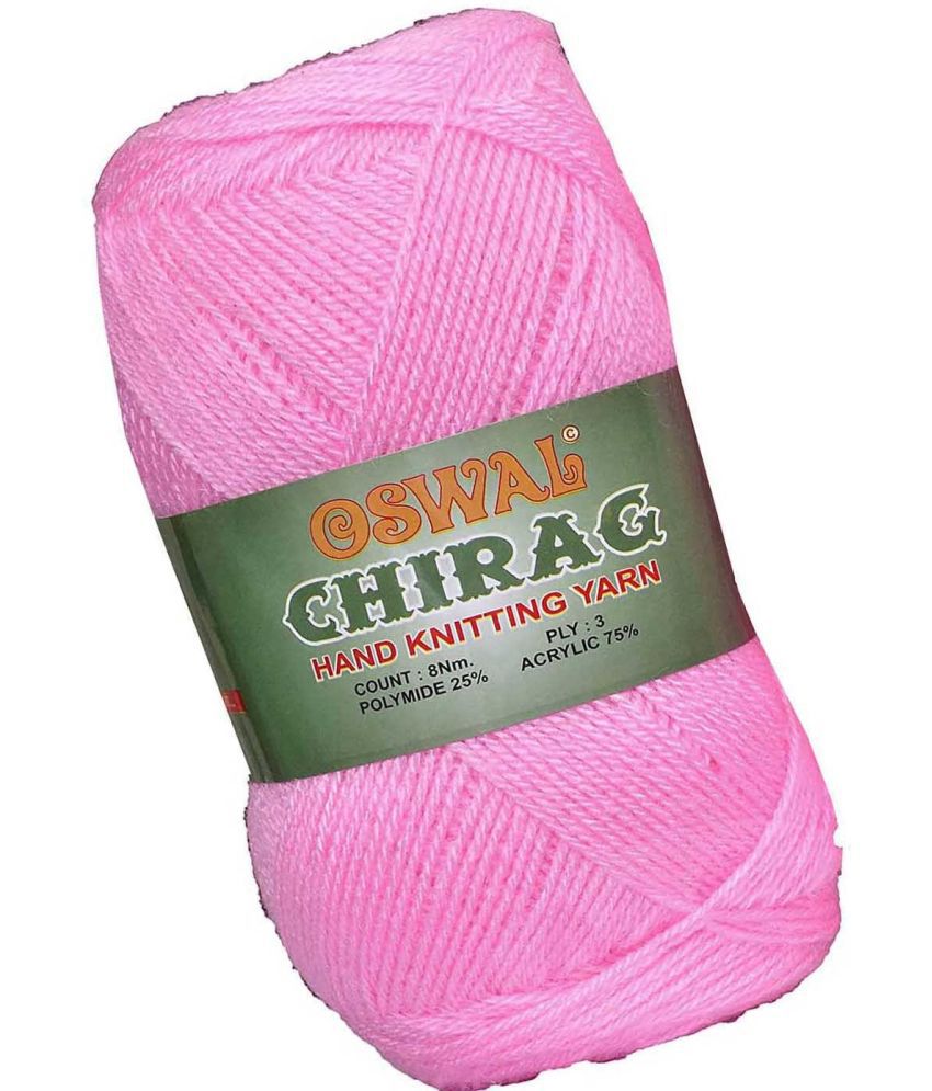     			Represents Oswal Chirag  Pink 600 gms Wool Ball wool I Art-AJFD
