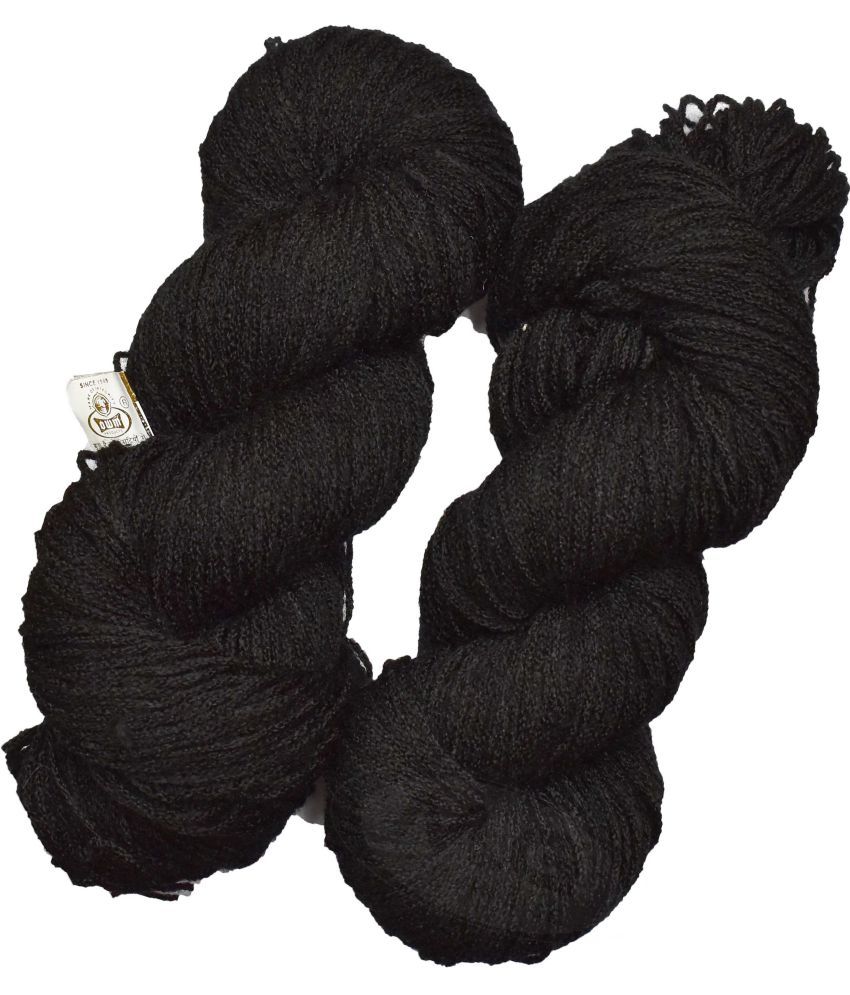     			Represents Oswal Knitting Yarn Martina Wool, Crave Wool Black 300 gm ART - BEA