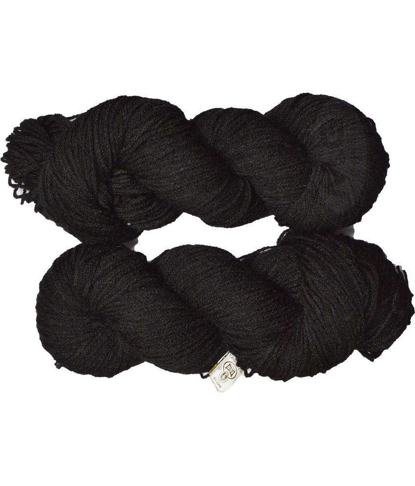     			Represents Oswal Knitting Yarn Martina Wool, Crave Wool Black 500 gm ART - BEA