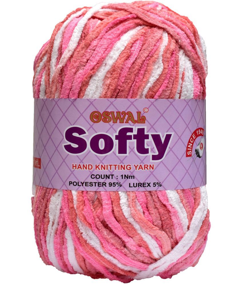     			Represents Oswal Knitting Yarn Thick Wool, Softy Gajri/Peach 150 gm Art-GGF