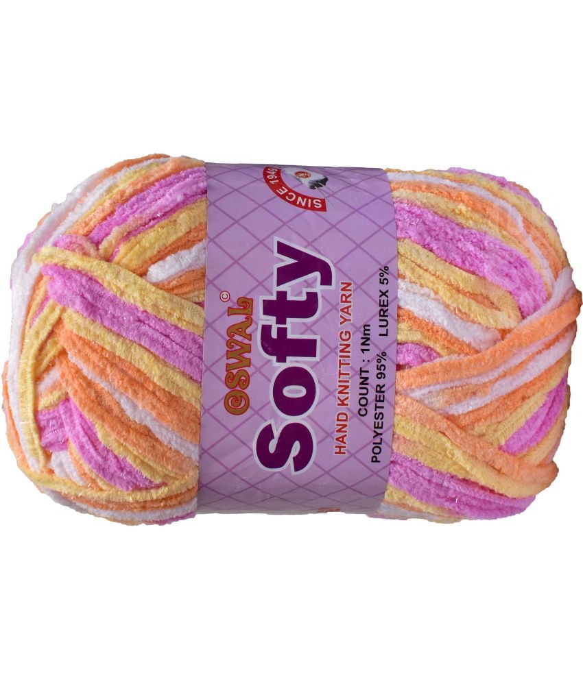     			Represents Oswal Knitting Yarn Thick Wool, Softy Pink 300 gm Art-GHJ