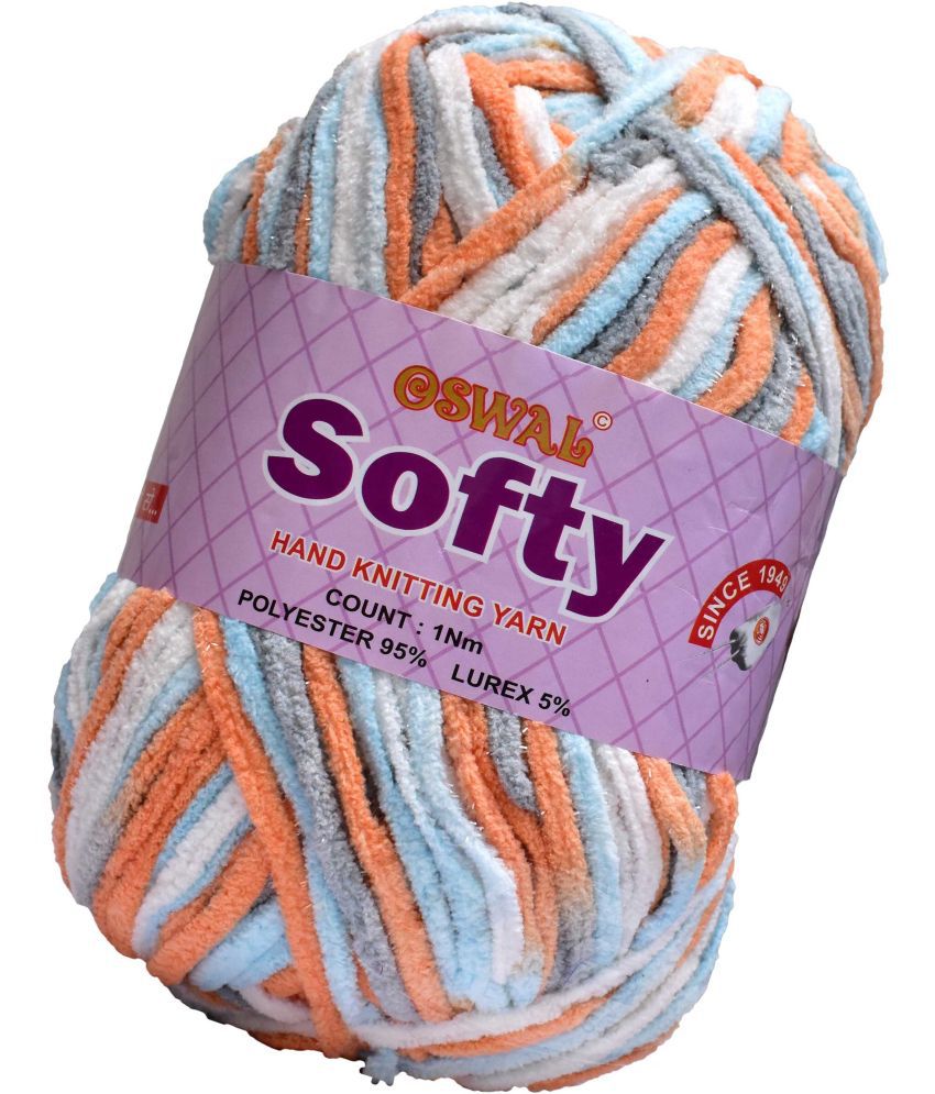     			Represents Oswal Knitting Yarn Thick Wool, Softy Rust Mix 450 gm Art-GHB