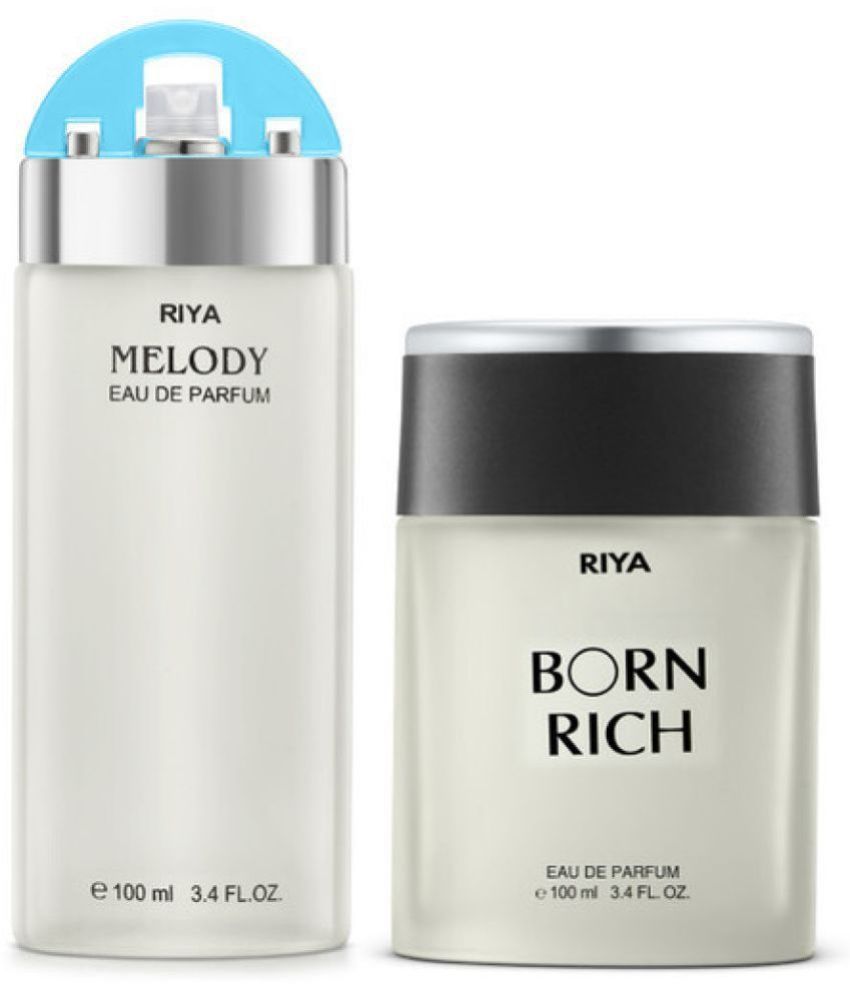     			Riya Melody & Born Rich Eau De Parfum (EDP) For Unisex 200 ( Pack of 2 )