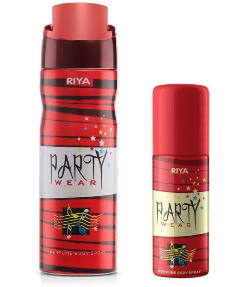     			Riya Party Wear (200ml & 40ml)Deodorant Spray & Perfume For Unisex ( Pack of 2 )