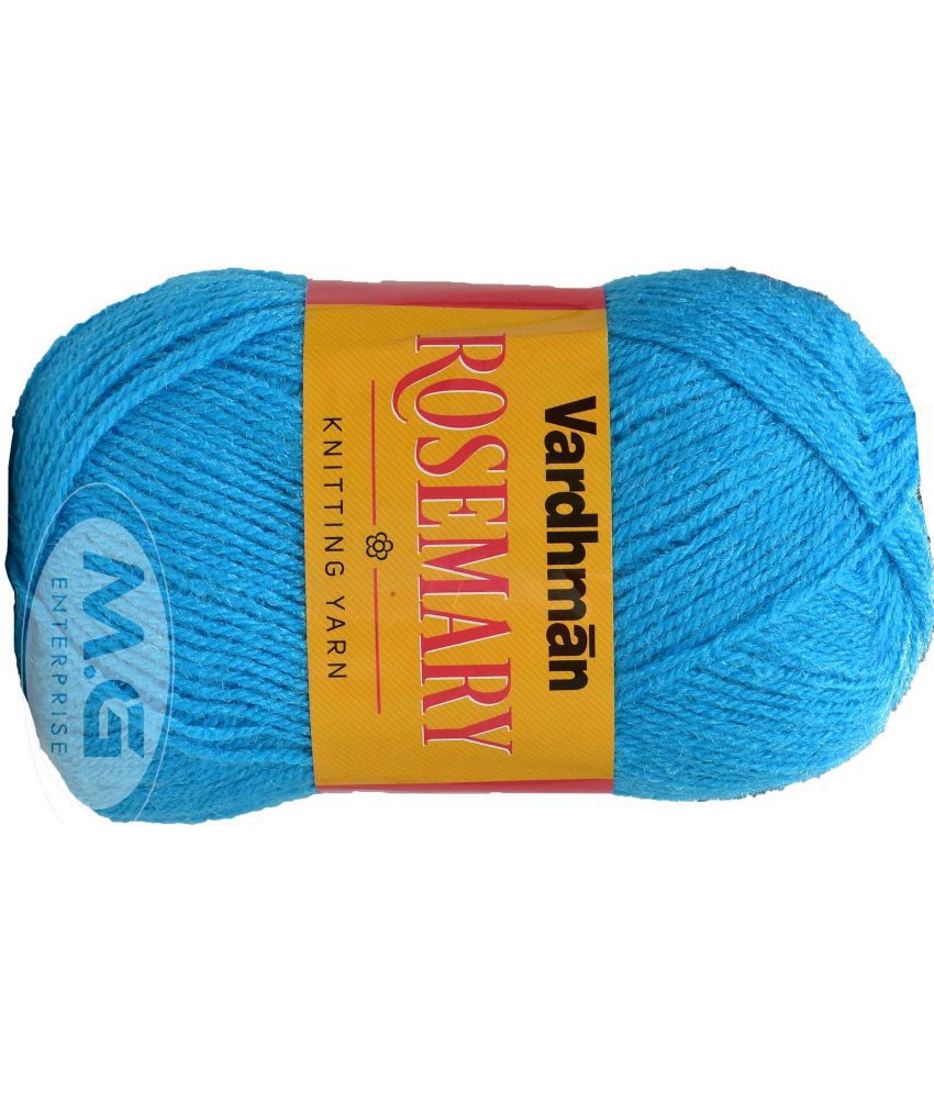     			Rosemary Aqua Blue (300 gm)  Wool Ball Hand knitting wool / Art Craft soft fingering crochet hook yarn, needle knitting yarn thread dyed- C DR
