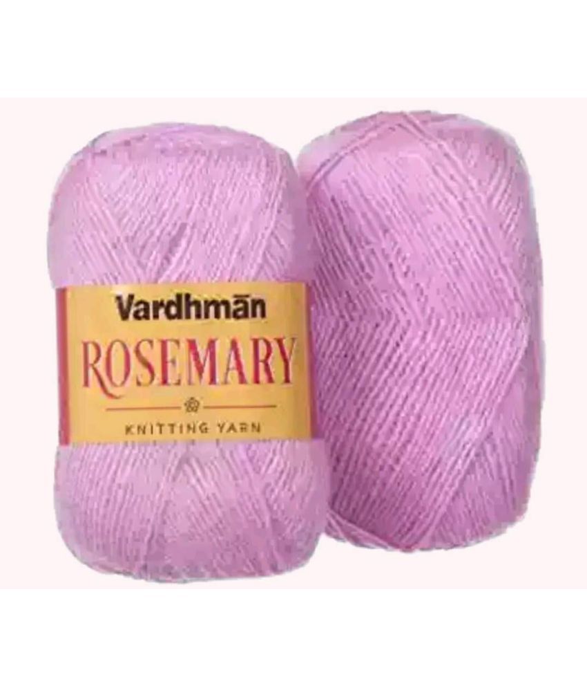     			Rosemary Baby Pink 200gm Wool Hank Hand Knitting Wool and Art Craft Soft Fingering Crochet Hook Yarn, Needle Knitting Yarn