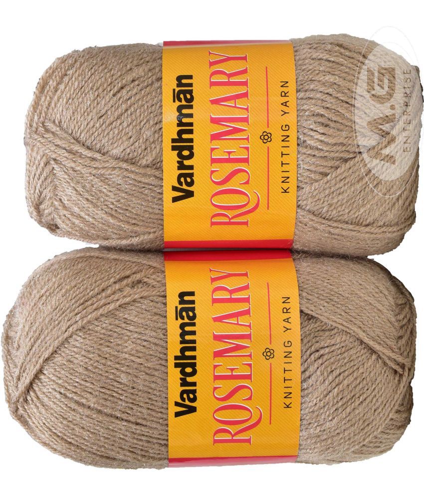     			Rosemary Brown (500 gm)  Wool Ball Hand knitting wool / Art Craft soft fingering crochet hook yarn, needle knitting yarn thread dyed- M NA