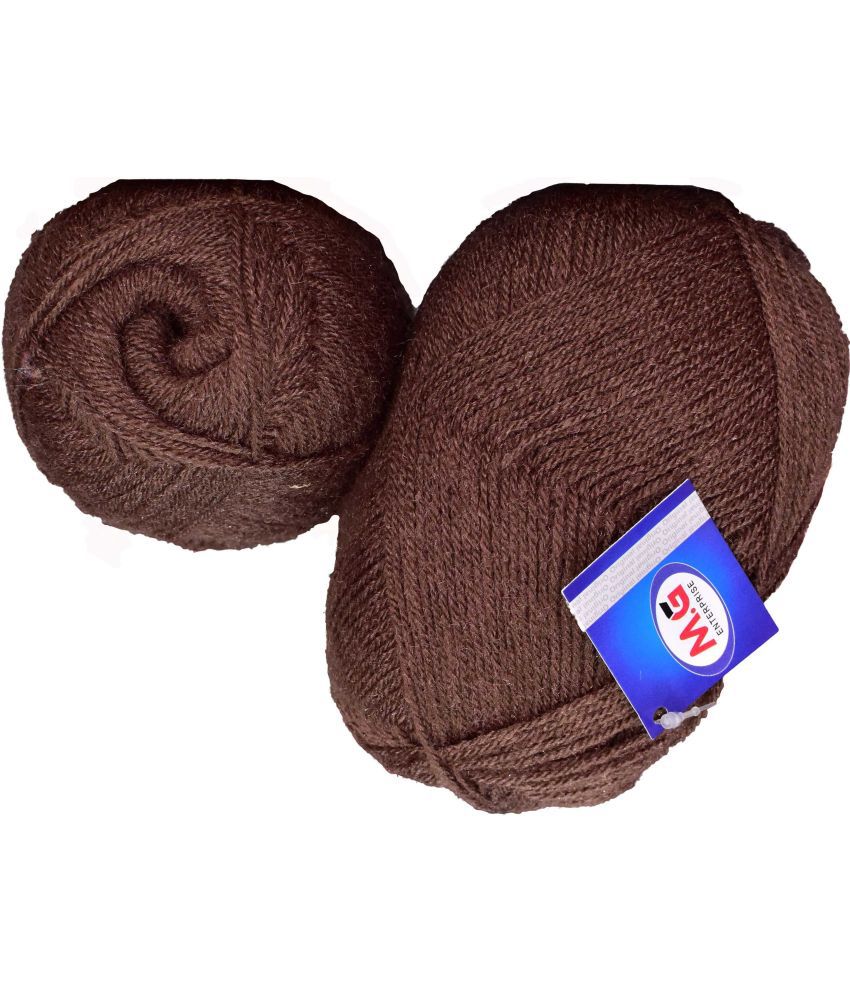     			Rosemary Coffee (300 gm)  Wool Ball Hand knitting wool / Art Craft soft fingering crochet hook yarn, needle knitting yarn thread dyed