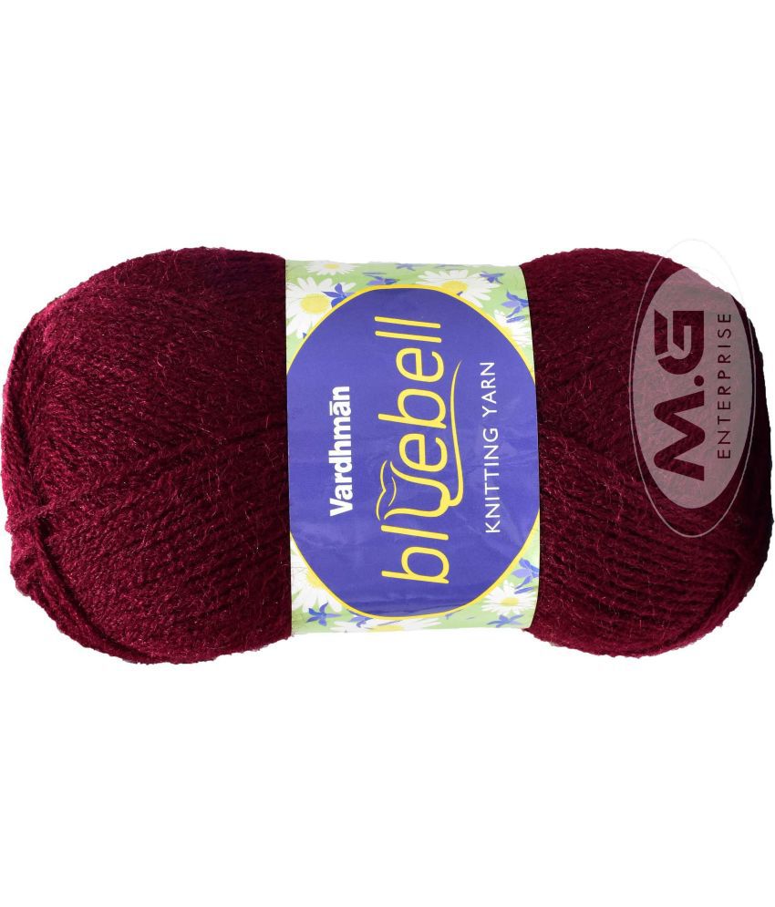     			Rosemary Mehroon (500 gm)  Wool Ball Hand knitting wool / Art Craft soft fingering crochet hook yarn, needle knitting yarn thread dyed- U VN