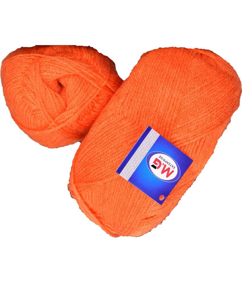     			Rosemary Orange (200 gm)  Wool Ball Hand knitting wool / Art Craft soft fingering crochet hook yarn, needle knitting yarn thread dye R SA