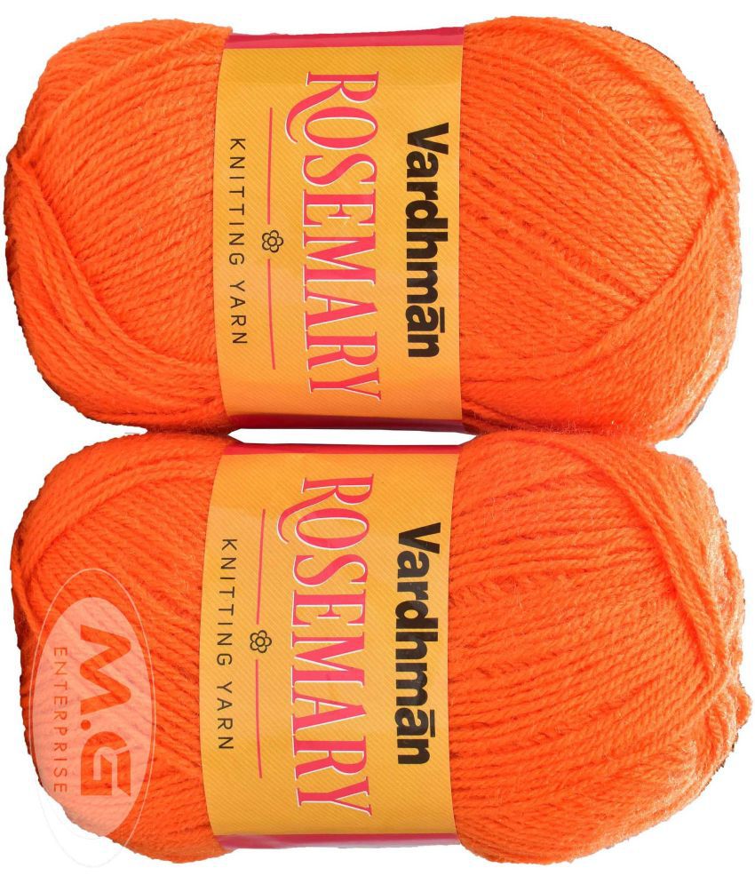     			Rosemary Orange (300 gm)  Wool Ball Hand knitting wool / Art Craft soft fingering crochet hook yarn, needle knitting yarn thread dyed- G HL