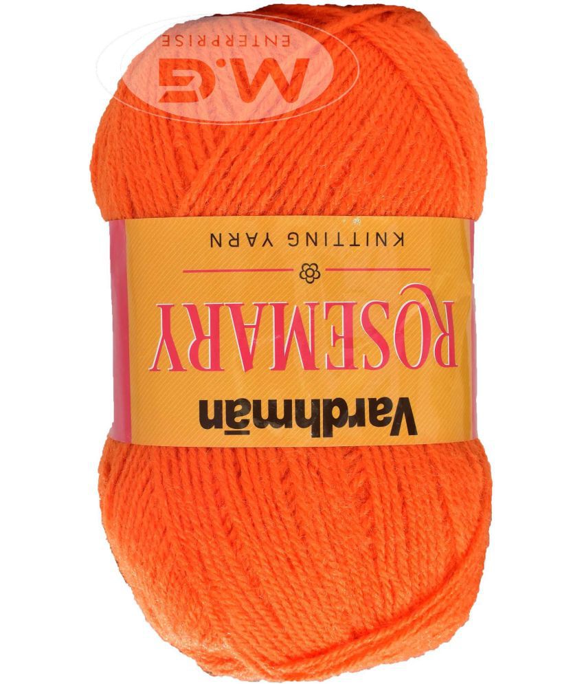     			Rosemary Orange (400 gm)  Wool Ball Hand knitting wool / Art Craft soft fingering crochet hook yarn, needle knitting yarn thread dyed- D EL