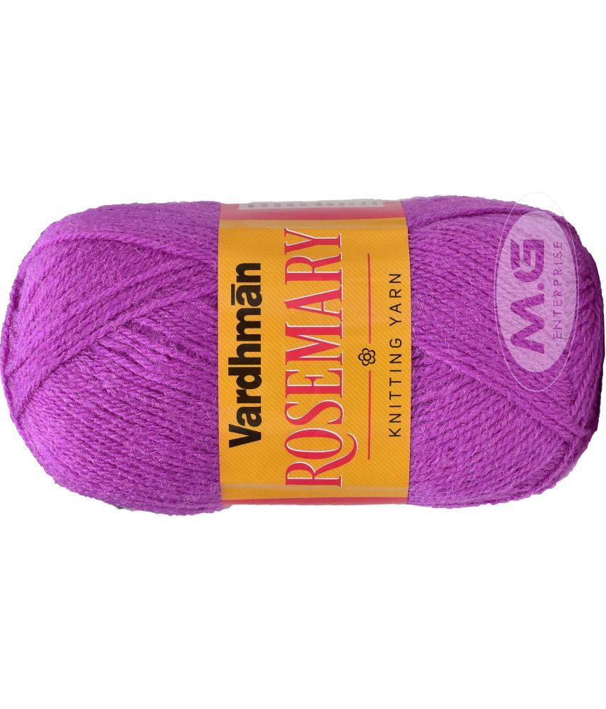     			Rosemary Purple (500 gm)  Wool Ball Hand knitting wool / Art Craft soft fingering crochet hook yarn, needle knitting yarn thread dyed- K LQ