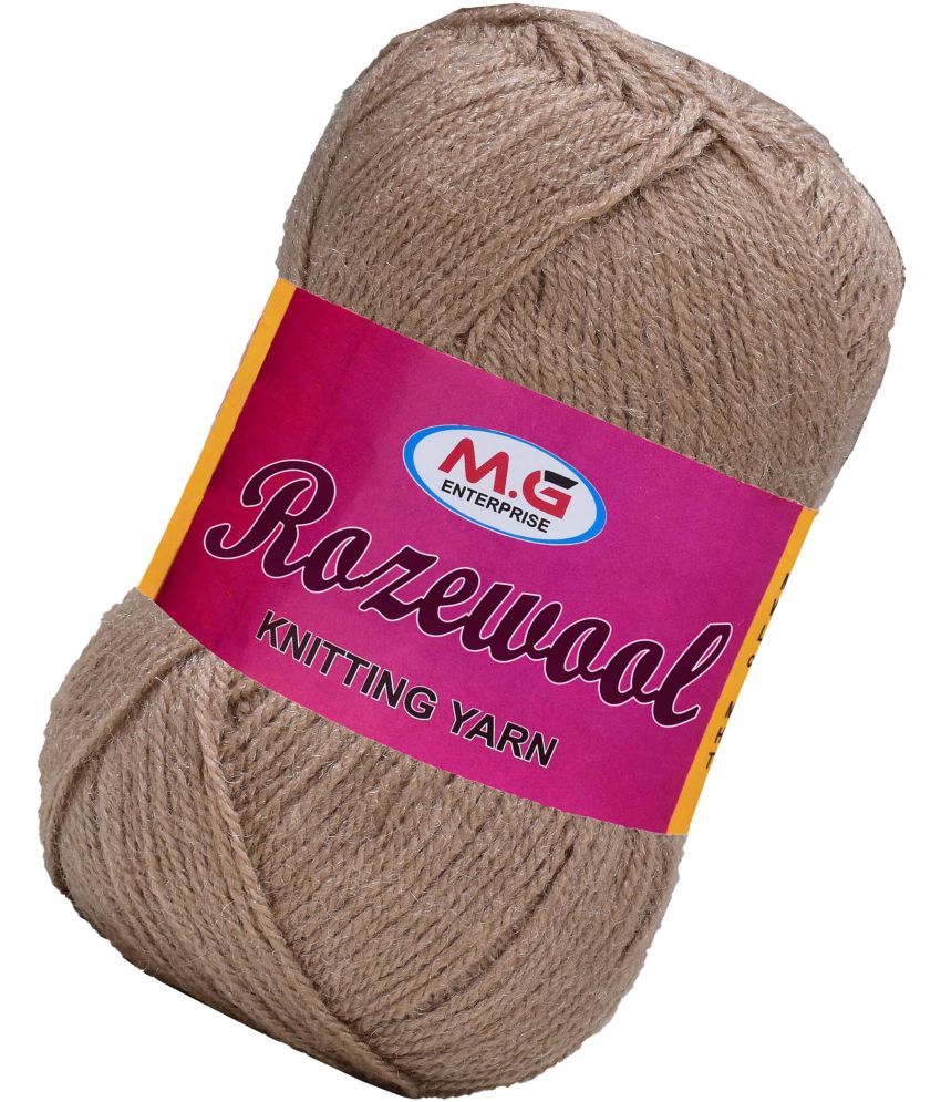     			Rosewool  Brown 300 gms Wool Ball Hand knitting wool- Art-FHF