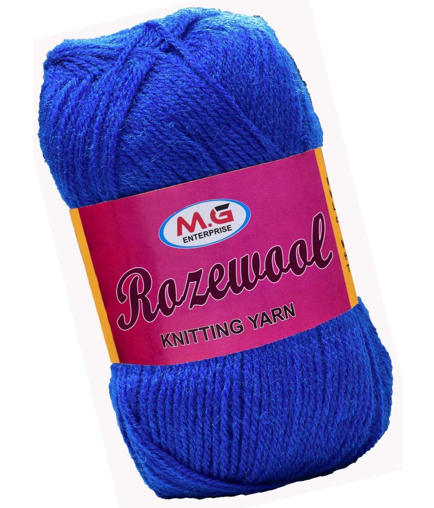     			Rosewool  Royal Blue 400 gms Wool Ball Hand knitting wool- Art-GJB