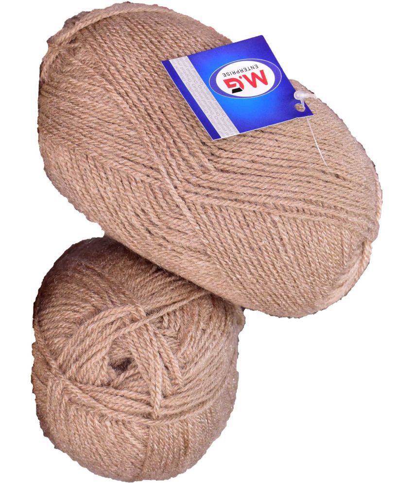     			Sunrise Brown (200 gm)  Wool Ball Hand knitting wool / Art Craft soft fingering crochet hook yarn, needle knitting yarn thread dye C DA