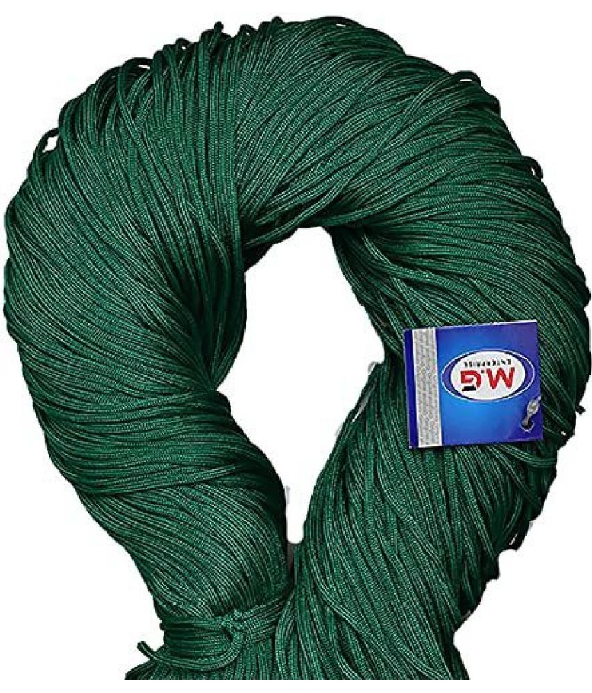     			Teal 15 mtr  Braided Cord Thread Nylon knot Rope sturdy cording- Art-ABEA